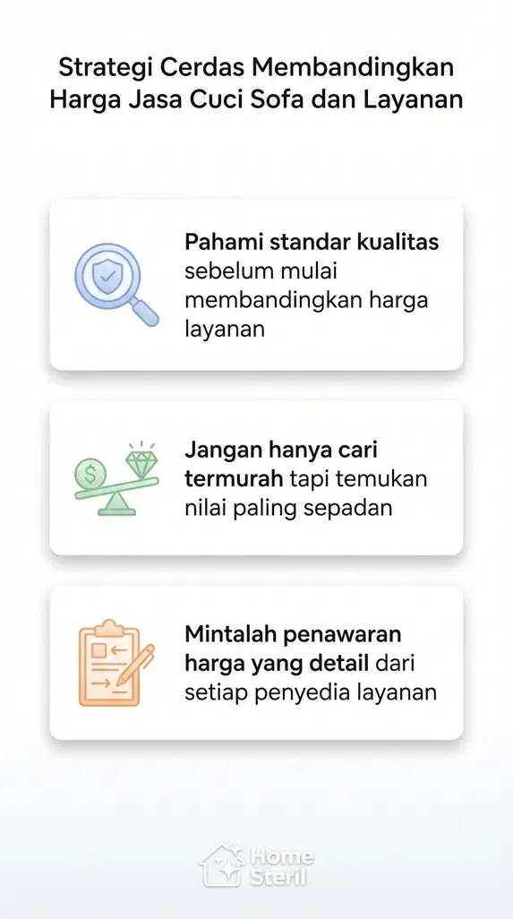 Strategi Cerdas Membandingkan Harga Jasa Cuci Sofa dan Layanan